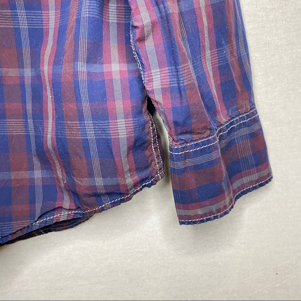 INC Men’s Shirt Western Snap Multi-Colour Plaid Size X-Large - Picture 10 of 10